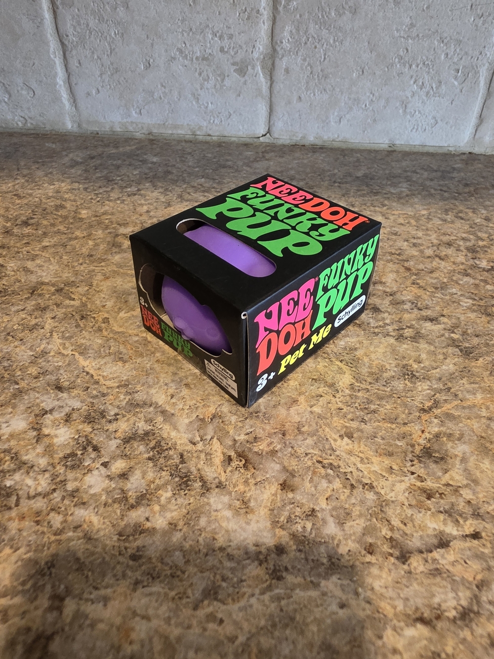 Schylling NeeDoh Funky Pup Purple Sensory Squishy Stress Ball Fidget Toy NIB - Picture 3 of 3